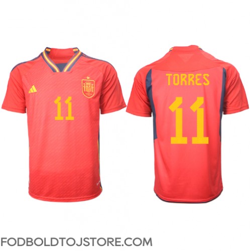 Spanien Ferran Torres #11 Hjemmebanetrøje VM 2022 Kortærmet